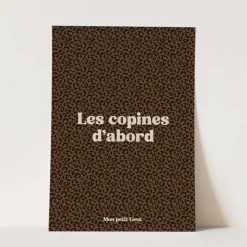 Mon Petit Léon Affiche A4 "Les Copines d'Abord" - Outlet
