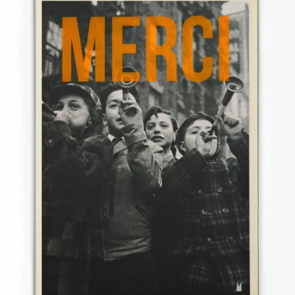Carte Kencre Affiche Merci - Sale