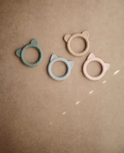 Mushie Anneau de Dentition Chat Gris New