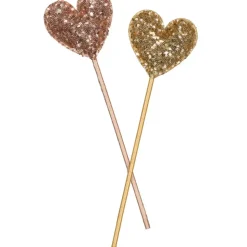Luciole et Petit Pois Baguette Cœur Sequins Roses - Online