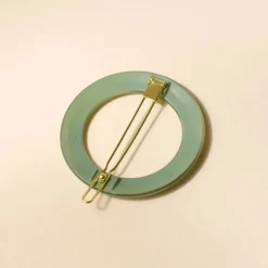 Bachca Barrette Ronde vert d'Eau - New