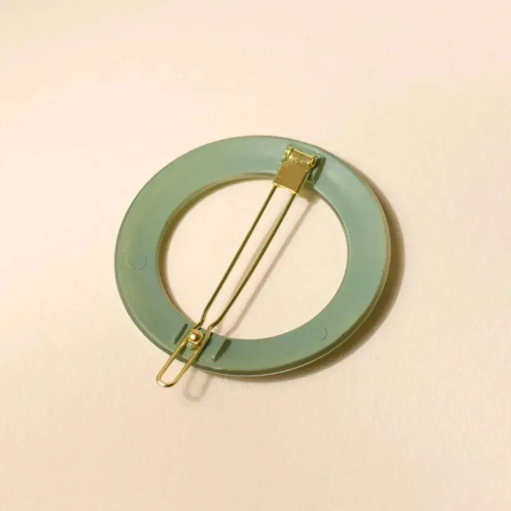 Bachca Barrette Ronde vert d'Eau - New
