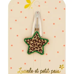 Luciole et Petit Pois Barrette Étoile Léopard - Best
