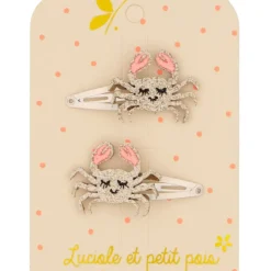 Luciole et Petit Pois Barrettes Crabes - Sale