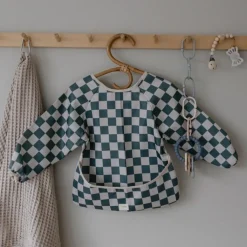 Mushie Bavoir à Manches Damier Vert - Outlet
