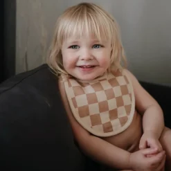 Mushie Bavoirs Vert et Damiers - Clearance