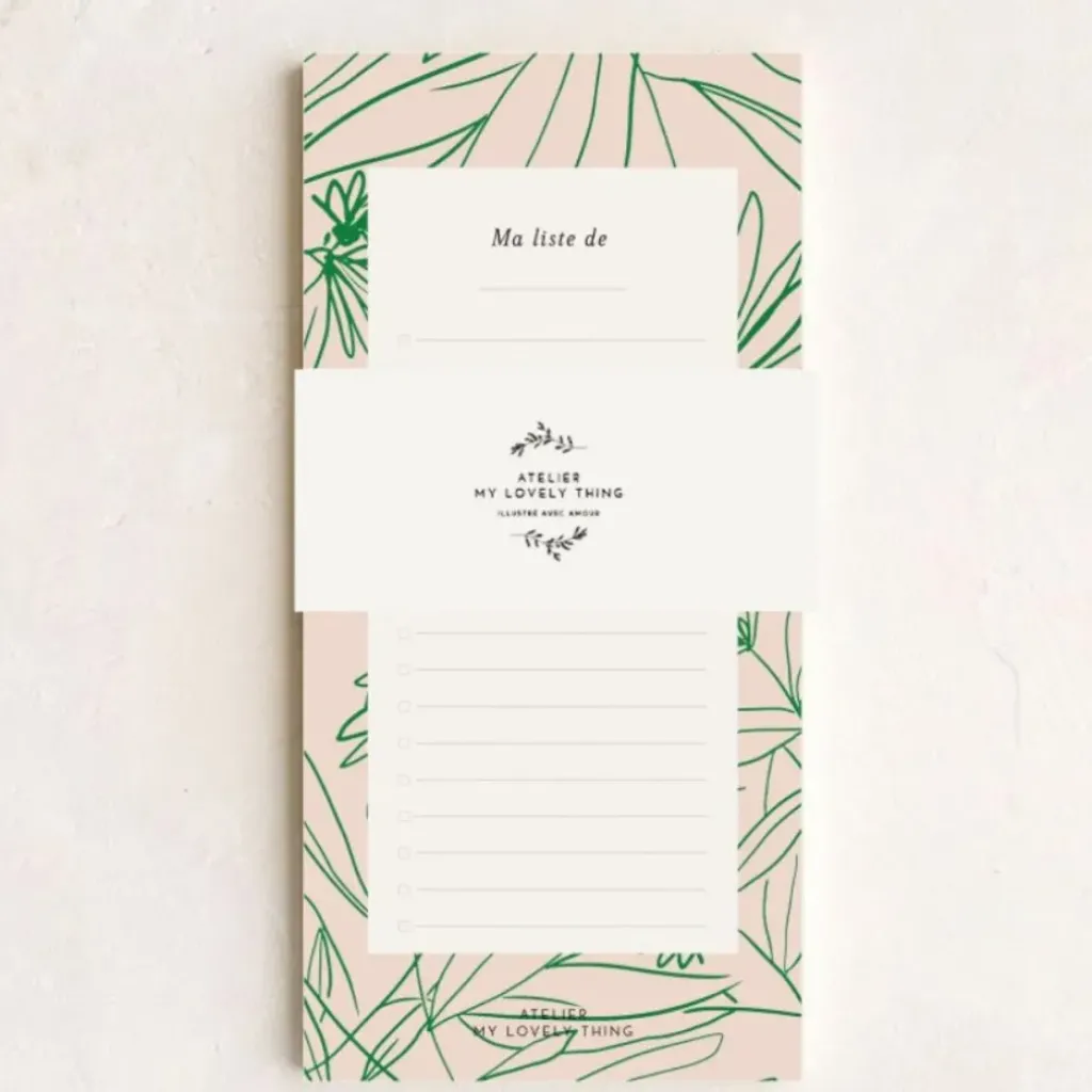 My Lovely Thing Bloc Notes Feuillage - Online