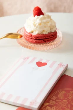 All The Way To Say Bloc-Notes Rayures Rose - All the Ways to Say Fashion