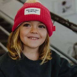 Hello Hossy Bonnet Color Block Framboise - Sale