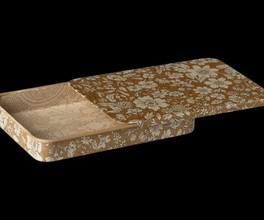 Maileg Boîte Fleurs Coulissante Ocre - Outlet