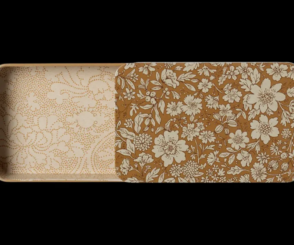 Maileg Boîte Fleurs Coulissante Ocre - Outlet