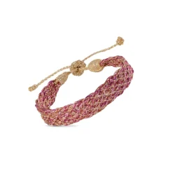 Maaÿaz Bracelet Lines Gold Hot Pink - Best