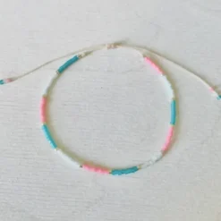 Les Biscottes Bracelet Miyuki Rose Bonbon et Bleu Aqua Clearance