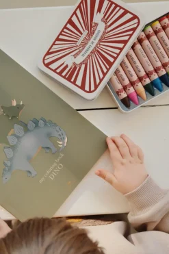 Konges Slojd Cahier de Coloriage et Crayons Dinos - Outlet