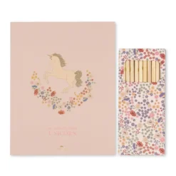 Konges Slojd Cahier de Coloriage et Crayons Licorne - Outlet