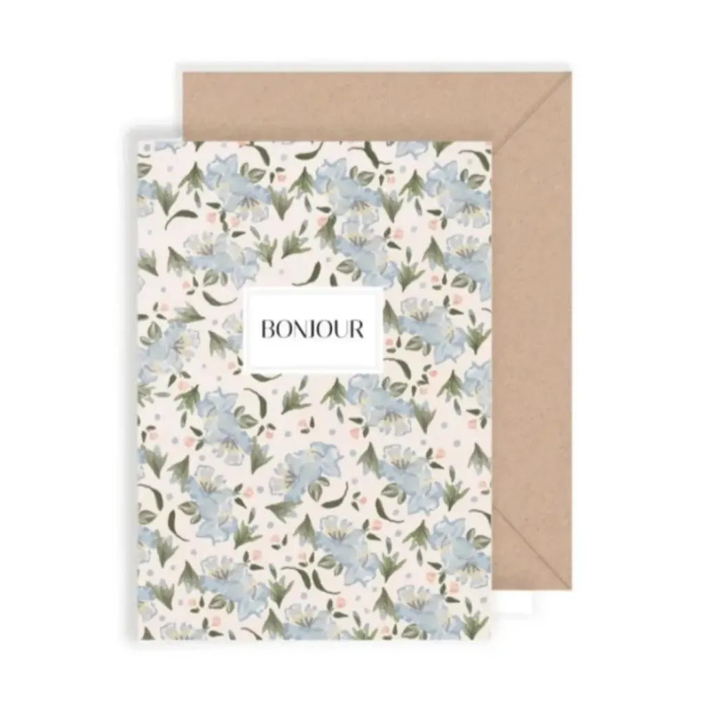 My Lovely Thing Carte Bonjour Fleurs - Outlet