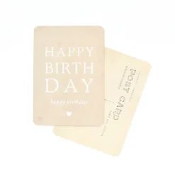 Cinq Mai Carte Happy Birthday Beige - Cinqmai Best