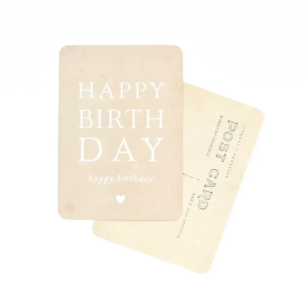 Cinq Mai Carte Happy Birthday Beige - Cinqmai Best