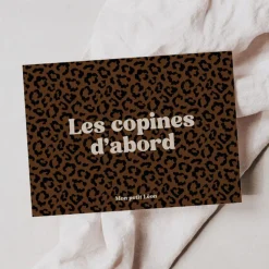 Mon Petit Léon Carte Léopard "Les Copines d'Abord" - Online