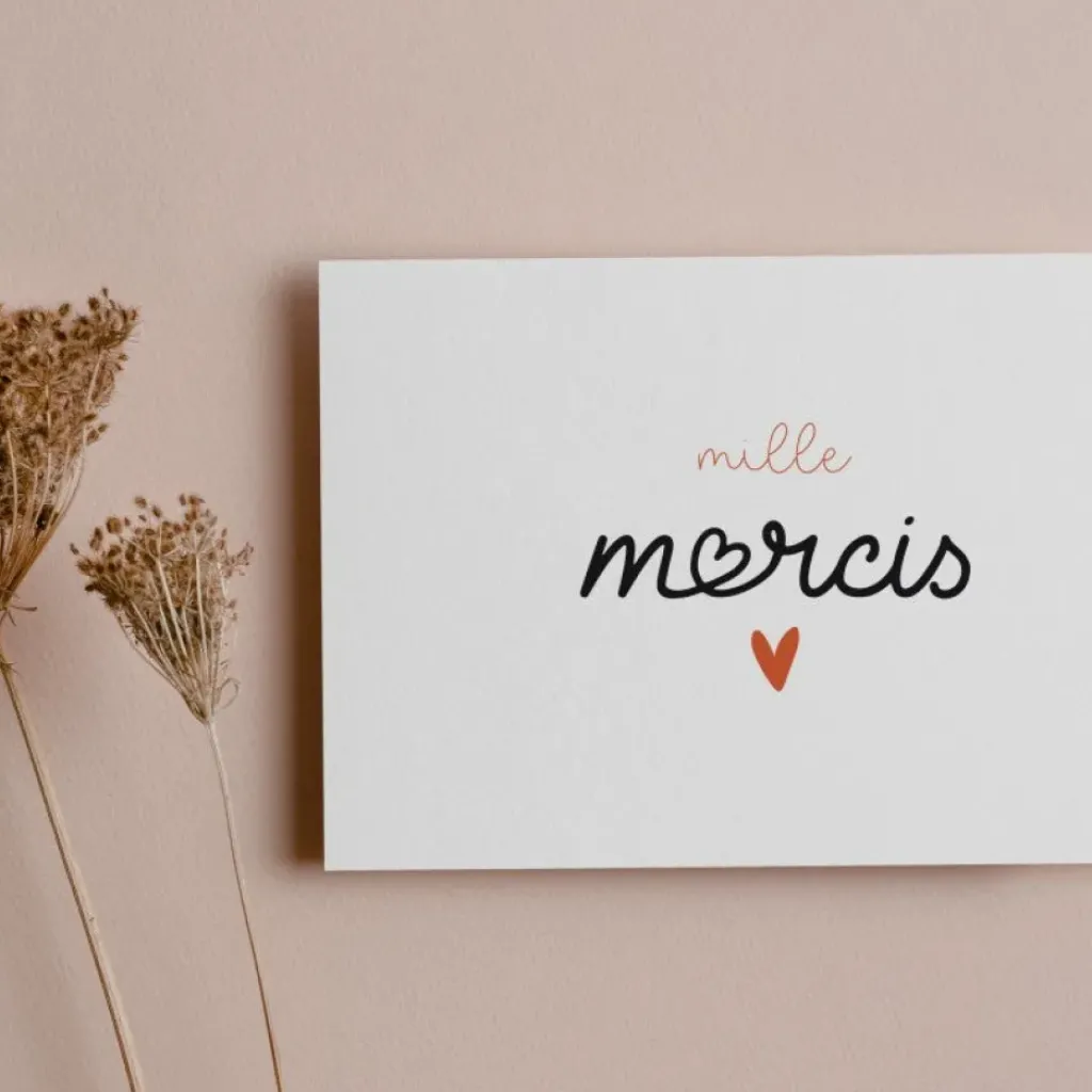 My Lovely Thing Carte Mille Mercis - Hot