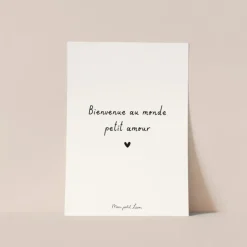 Mon Petit Léon Carte "Bienvenue au Monde" - Clearance