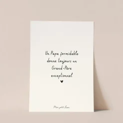 Mon Petit Léon Carte "Grand-Père Exceptionnel" - Clearance