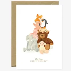 All The Way To Say Carte "Happy Birthday" Doudous - Clearance