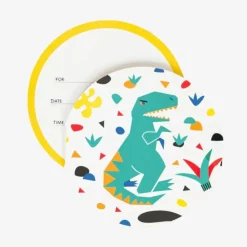 My Little Day Cartons Invitations Dinosaure - New
