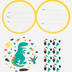 My Little Day Cartons Invitations Dinosaure - New