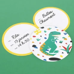 My Little Day Cartons Invitations Dinosaure - New