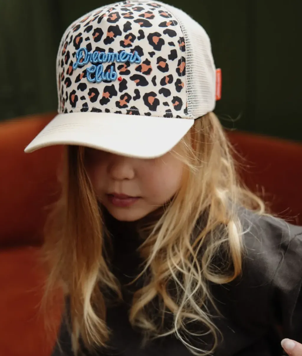 Hello Hossy Casquette Léopard Bleu Kids - Clearance