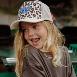 Hello Hossy Casquette Léopard Bleu Kids - Clearance