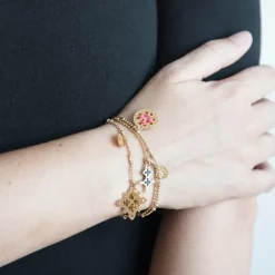 Camille Enrico Chaîne Fine Or Boule - New