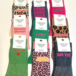 Cabinet Mode Thérapie Paris Chaussette "Poulette" Léopard - Cabinet Mode Thérapie New