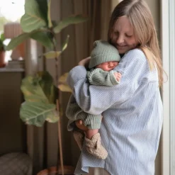 Mushie chaussons Bébé Sherpa Beige - Online