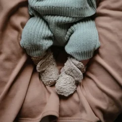 Mushie chaussons Bébé Sherpa Beige - Online