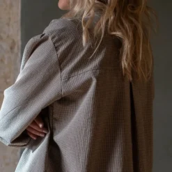 Marlot Paris Chemise Argentine Vichy Noir - Sale