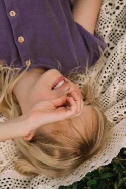 Studio Bohème Combishort Loulou Terry Grape Jam - New