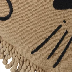 nobodinoz Coussin Brodé Lion Sesame - Online