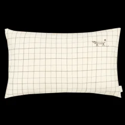 nobodinoz Coussin Rectangulaire Natural Grid - Sale