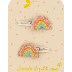Luciole et Petit Pois Duo de Barrettes Arc-en-Ciel - Fashion