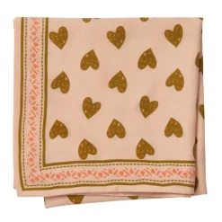Bonheur du Jour Foulard Cœur Sauvage Rose - Discount