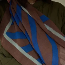 Gabrielle Paris Foulard en Laine Zebra Majorelle - Outlet