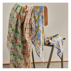 Bonheur du Jour Foulard Indien Magic Garden Pervenche - Online
