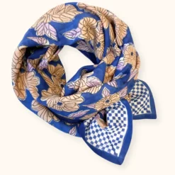 Apaches Collections Foulard Latika Bloom Bleu Klein - Online