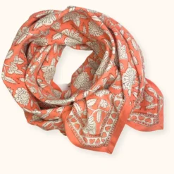Apaches Collections Foulard Latika CoeursPapaye - Apaches Colelctions Discount