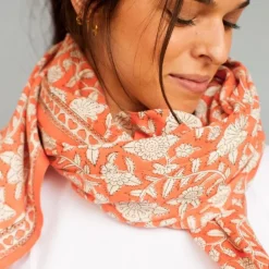 Apaches Collections Foulard Latika CoeursPapaye - Apaches Colelctions Discount