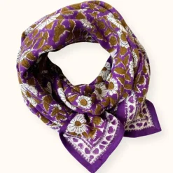 Apaches Collections Foulard Latika Cœur Violet - Sale