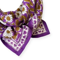 Apaches Collections Foulard Latika Cœur Violet - Sale