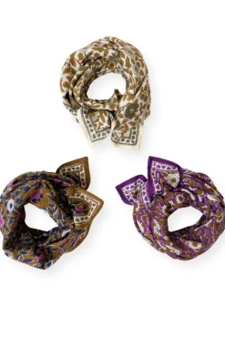 Apaches Collections Foulard Latika Cœur Violet - Sale